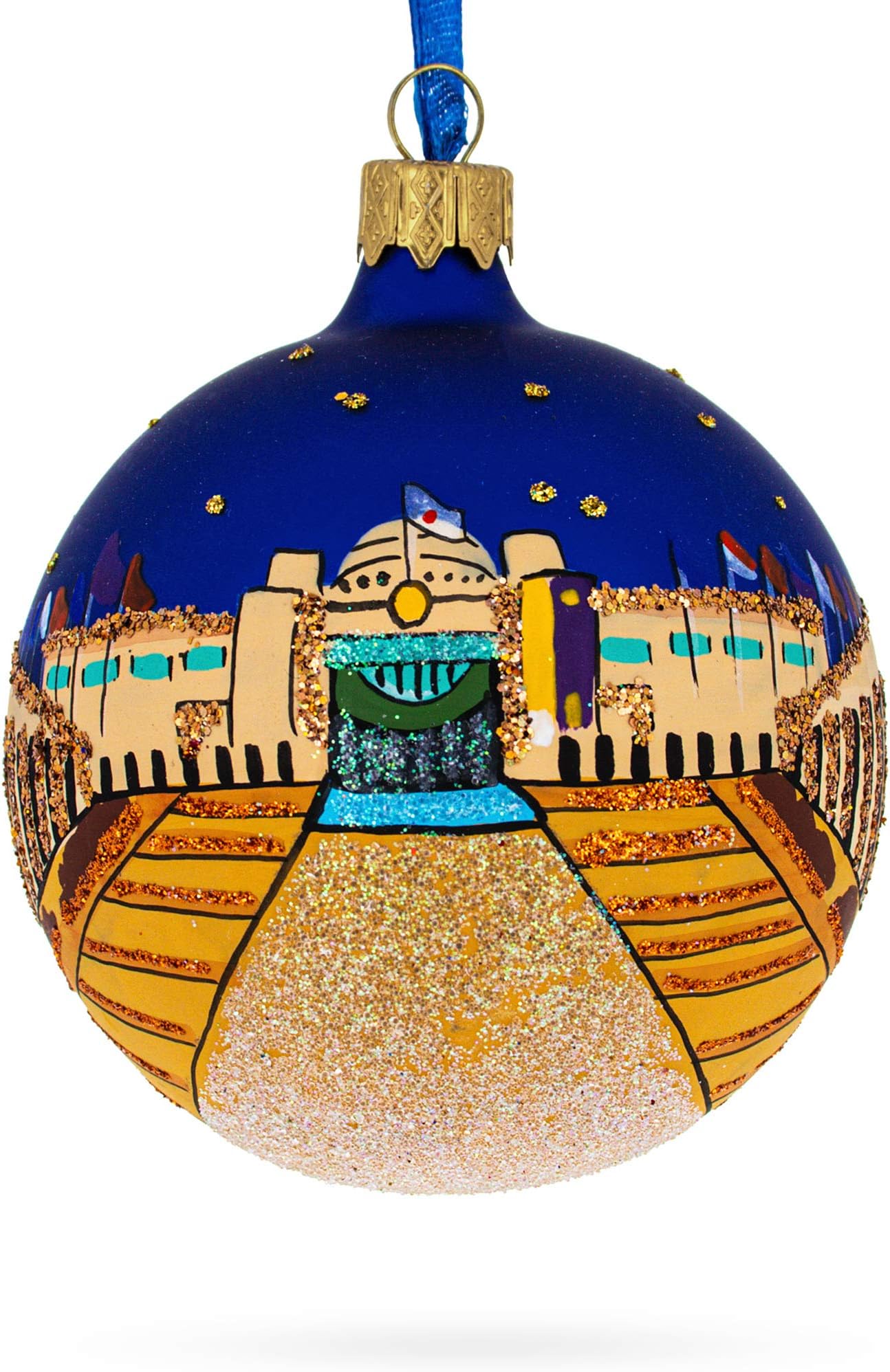 The War Memorial of Korea Glass Ball Christmas Ornament 3.25 Inches