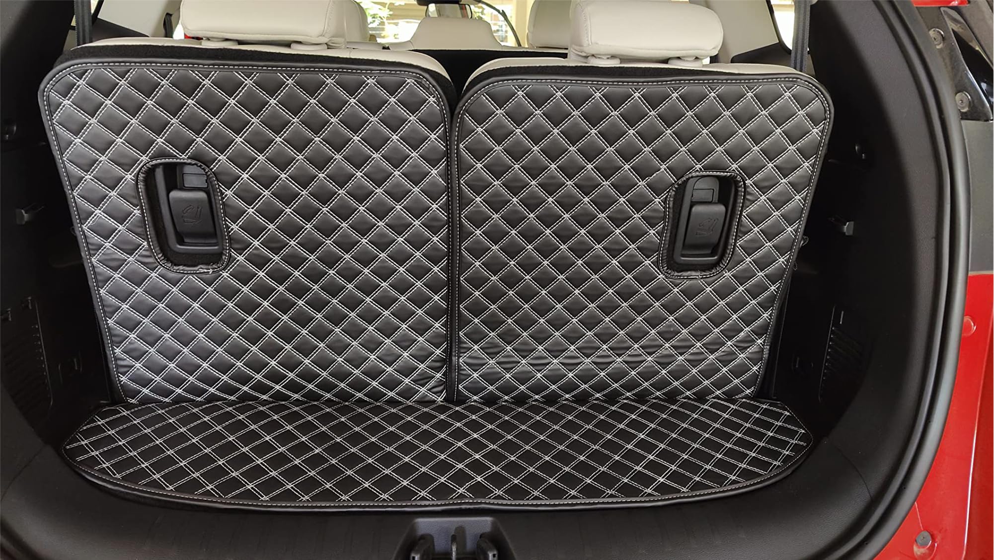 PegasusPremium PU Leatherite Car Trunk/Boot/Dicky Mat for XUV 700-7 Seater (Black)