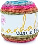 Lion Brand Yarn Mandala Sparkle yarn, Draco, 1 Count (Pack of 1)