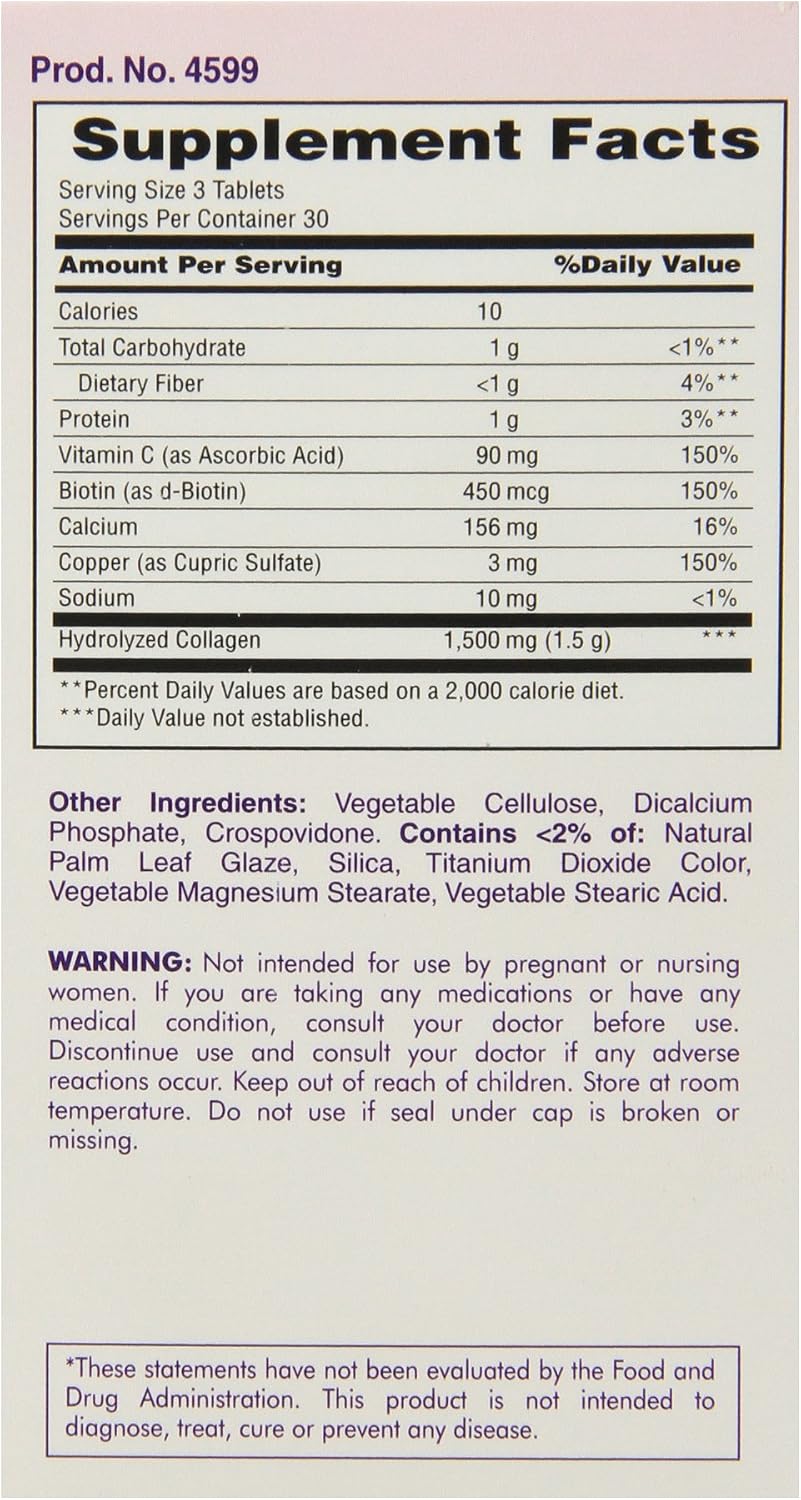 Nature's Bounty Optimal Solutions Collagen, 90 Tablets