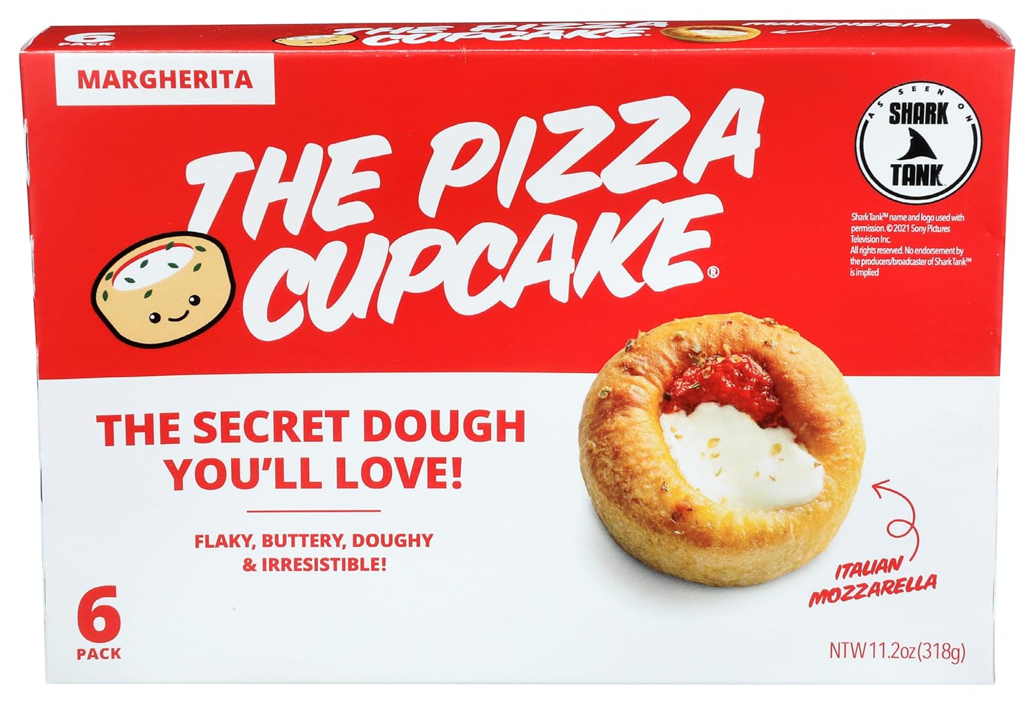 The Pizza Cupcake Margherita Pizza Cupcakes, 11.2 oz - Frozen Clean-Ingredient Mini Pizzas