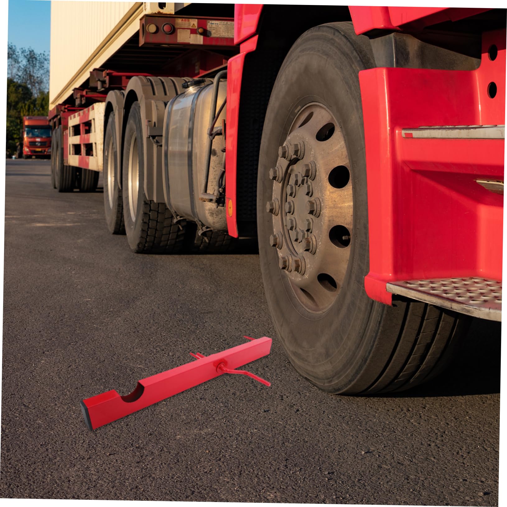 Enrouleur Manuel de Sangle pour Camion en Acier Rouge