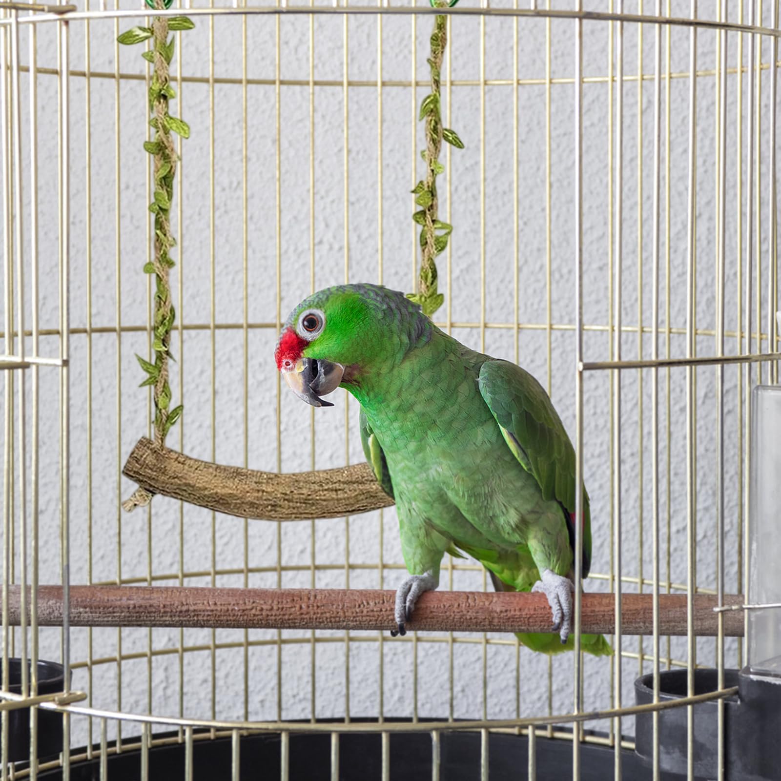 2 Pièces Perchoir Perroquet - BalançOire pour Oiseaux - Jouet Perruche - Accessoires pour Cage à Oiseaux, AdaptéS à Tous LesOiseaux de Petite et Moyenne Taille
