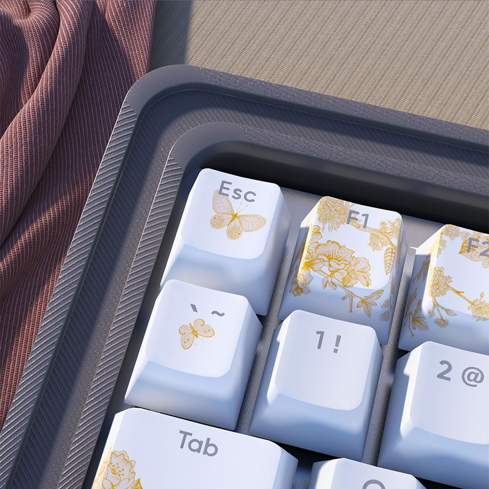 Retroilluminato Keycaps Doppio Colpi Ricamo Keycap Set Cinque Lati Sublimazioni Meccanica Keycap Tastiera