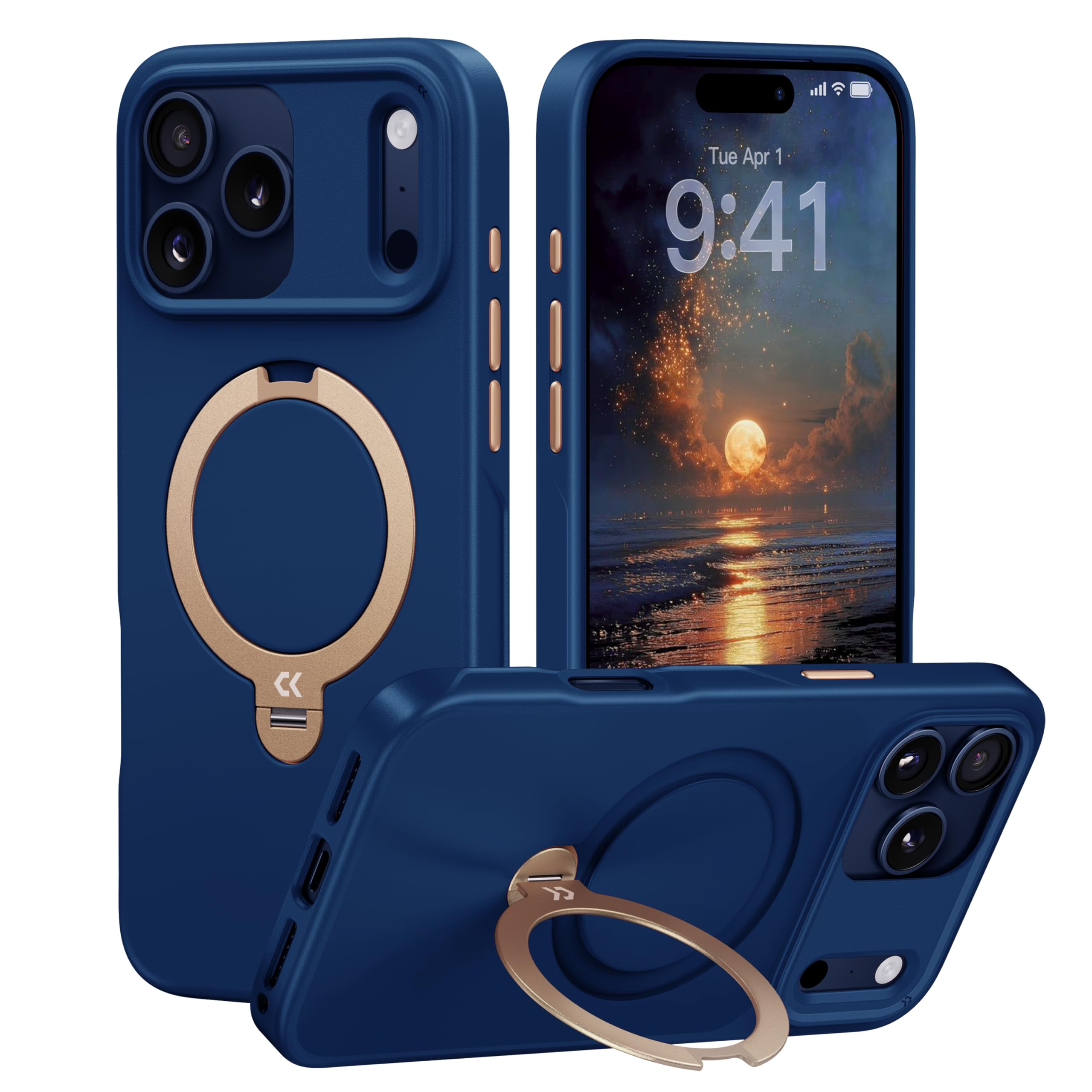 Amazon.com: CASEKOO Marine Blue Designed for iPhone 17 Pro Case