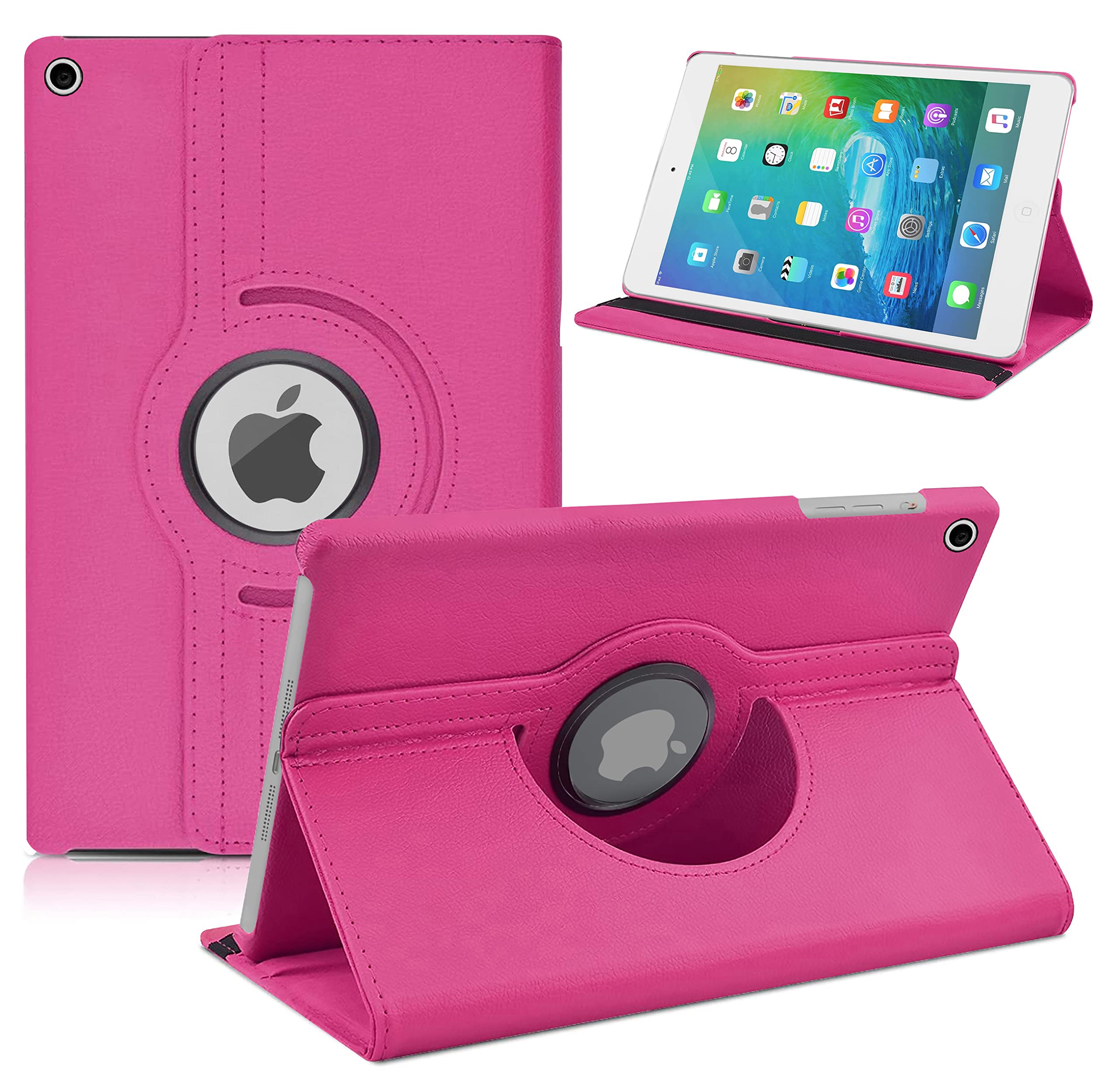 TGK 360 Degree Rotating Leather Smart Case Cover Stand for iPad Mini 2 - Pink (B00UBSFPMY) Amazon Price History, Amazon Price Tracker