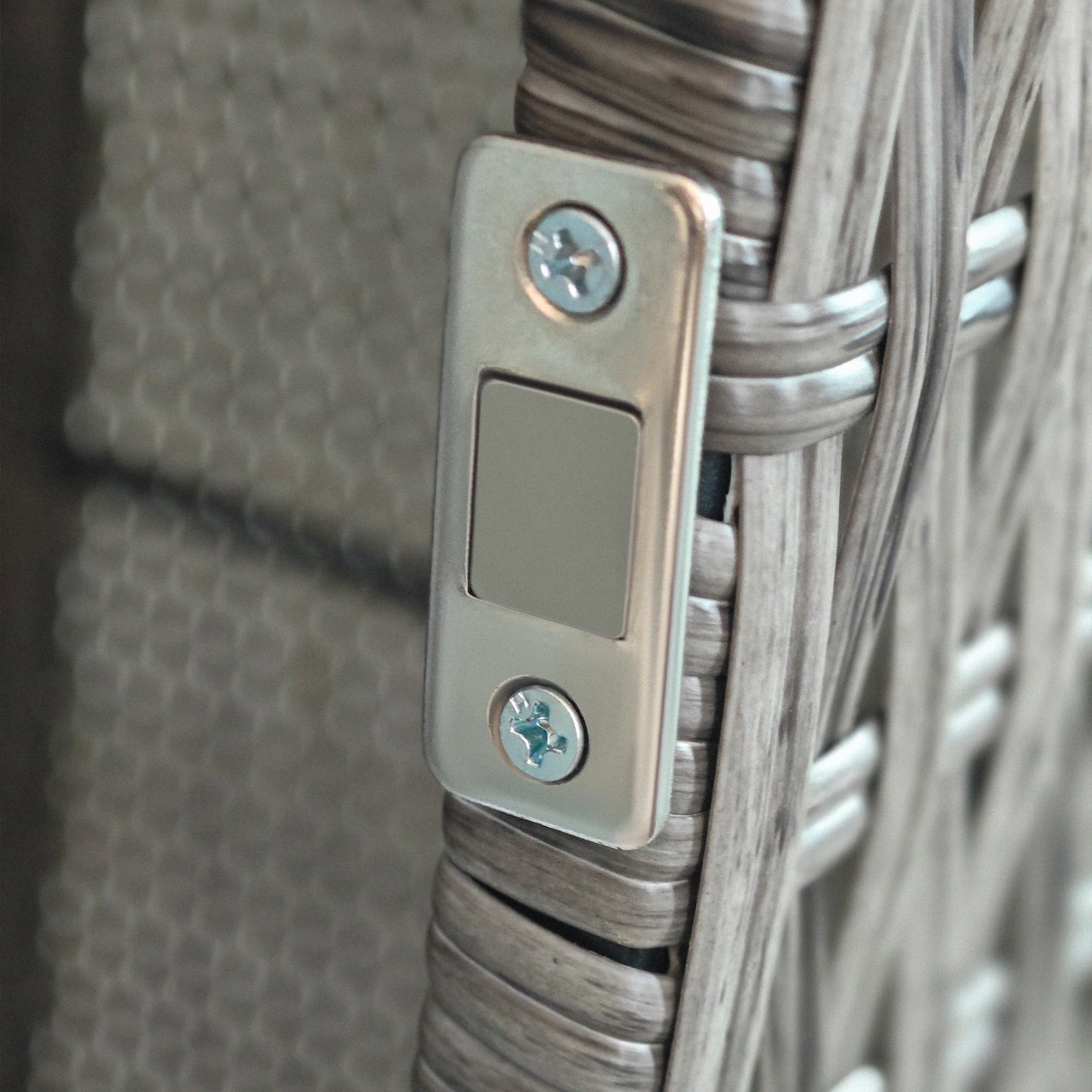 Outsunny Armadio da Esterno in Rattan PE 60x63x120cm Grigio