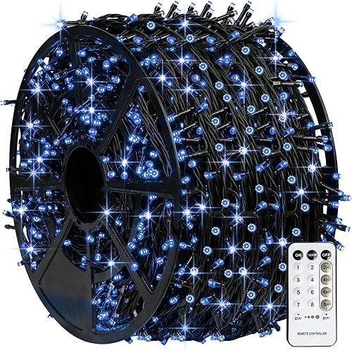 Miniatura 15 de TW SHINE - Cadena de luces de Navidad inteligente que cambia de color para exteriores, 100 m, 1000 LED RGB, luces de Halloween con control remoto y