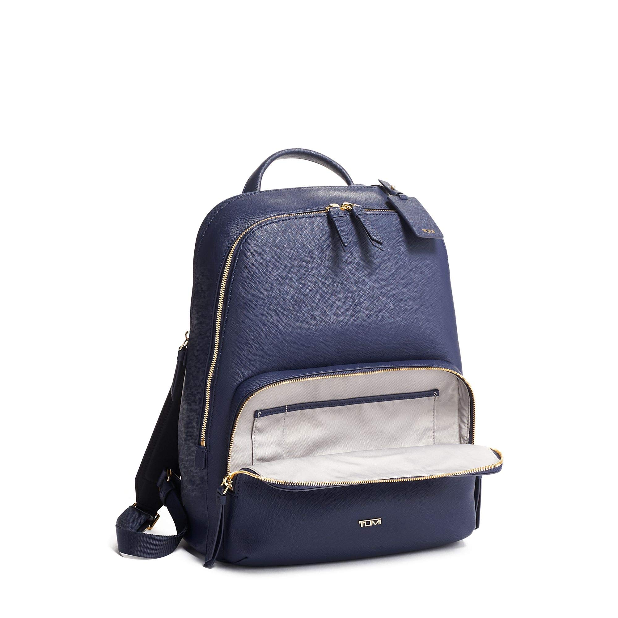 Tumi Varek Hudson Leather Backpack In Blush Pelican Group - Food & Luxury Goods main image 3