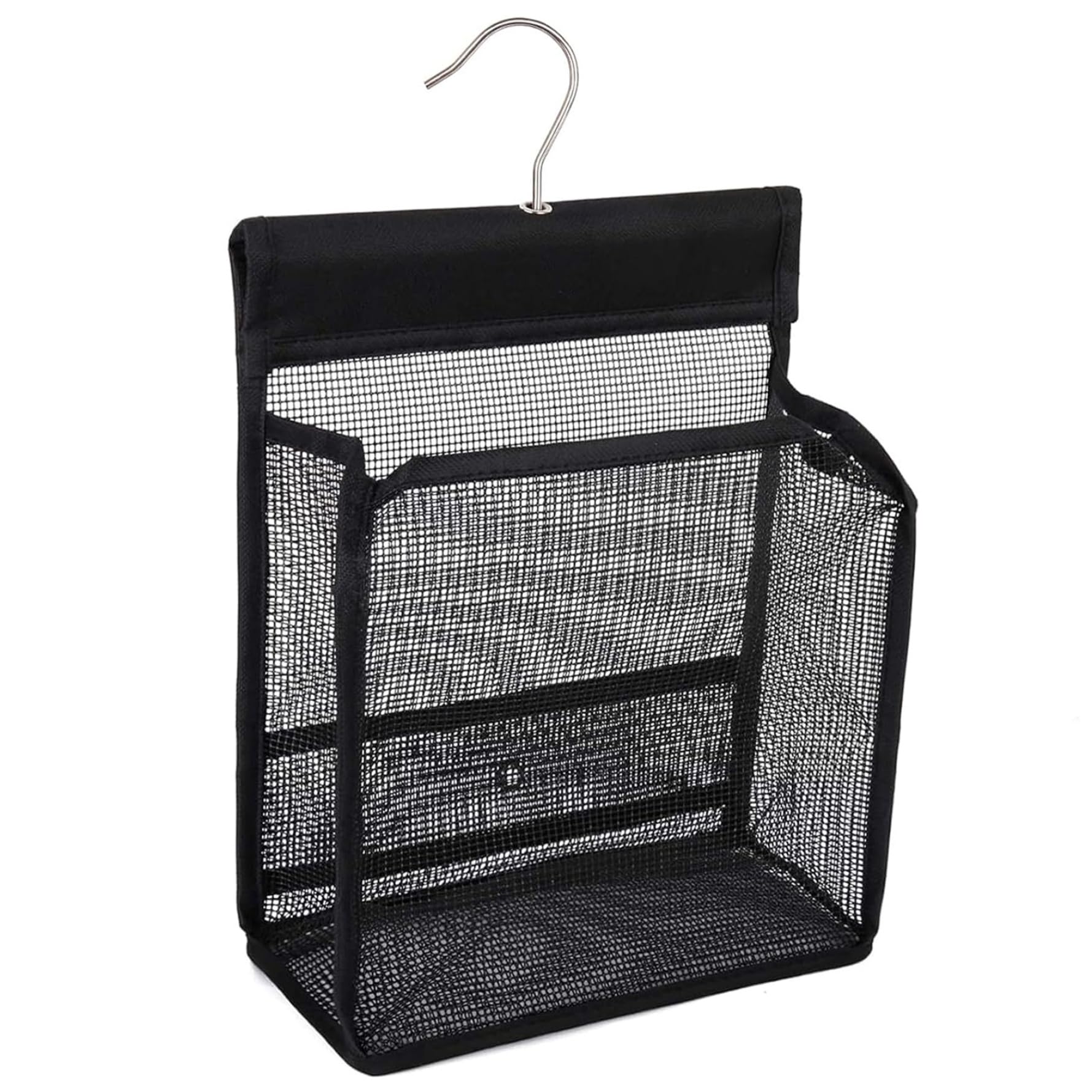 CAKEEYUM Mesh Shower Caddy 7 5x3 9x9 1 Inch Collapsible Mesh Shower Bag Hanging Caddy with Hooks Portable