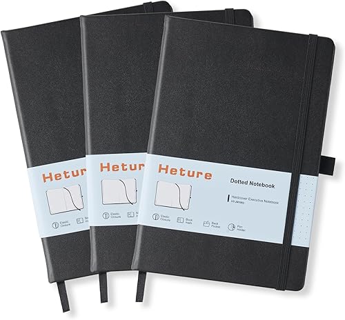 Miniatura 15 de Heture Cuadernos de tapa dura, cuadernos rayados A5 para escribir 160 páginas, 8.2 x 5.5 pulgadas, cuadernos clásicos rayados para