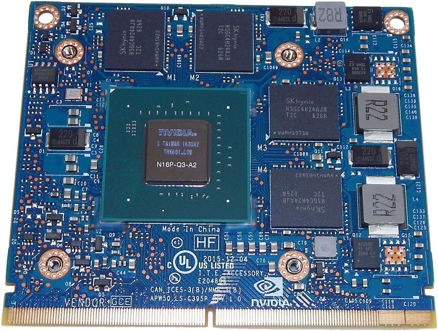 New Genuine VC for HP ZBook 17 G3 NVIDIA Quadro M2000M N16P-Q3-A2 with 4GB GDDR5 Video Card 850114-0