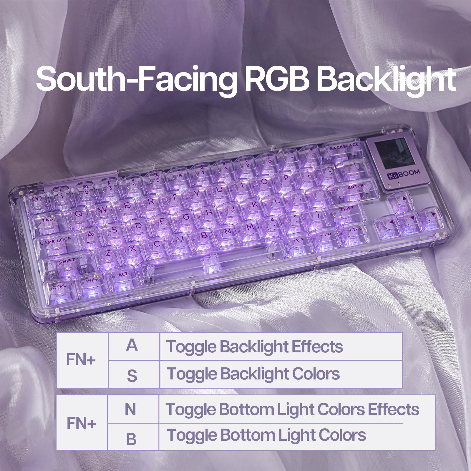KiiBOOM Phantom V2 パープル キーボード 本体 KiiBOOM Phantom 98