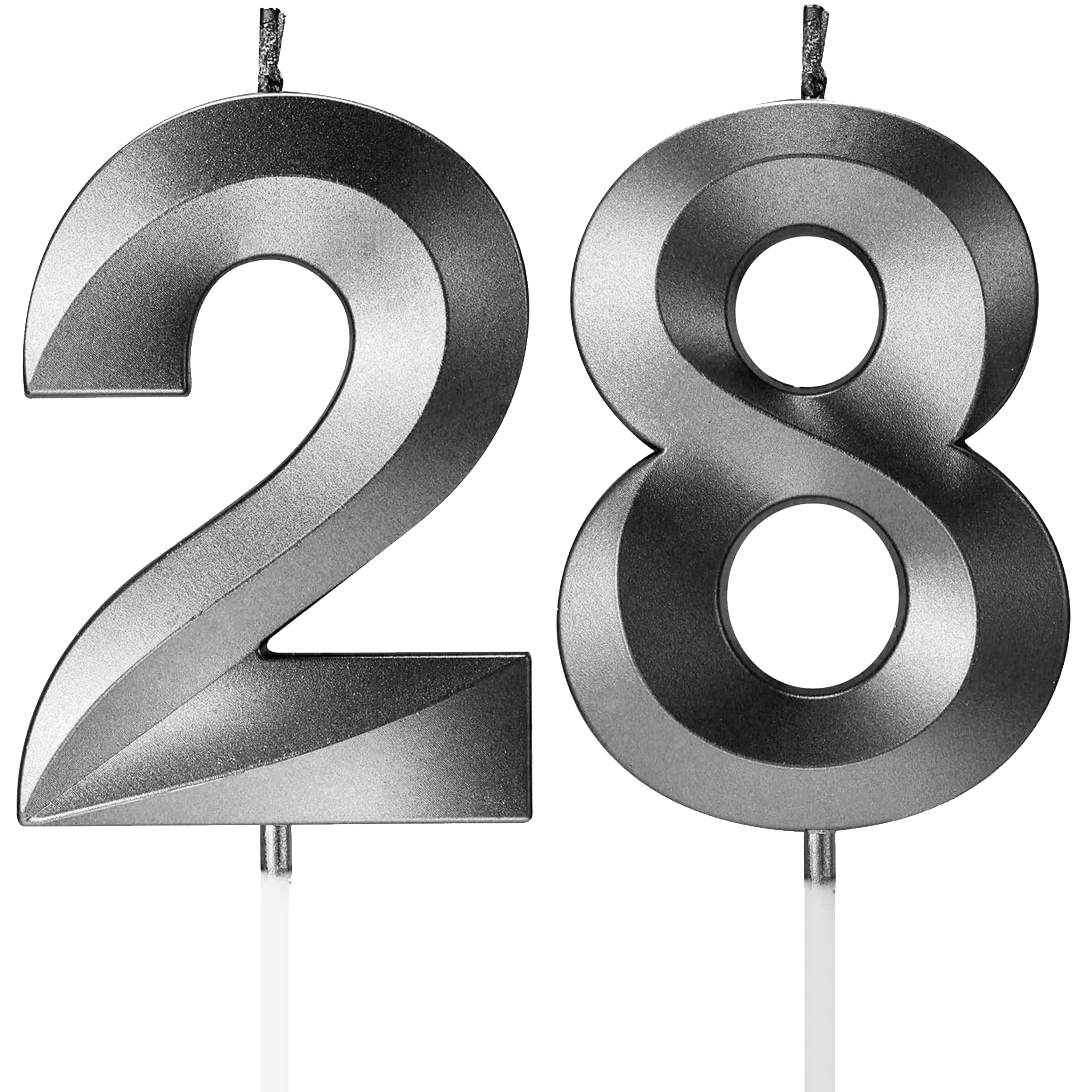 Birthday Candles Number Candles Age Year for Cakes Happy Birthday 3D Designed Wedding Anniversary Party Cake Topper Decorations