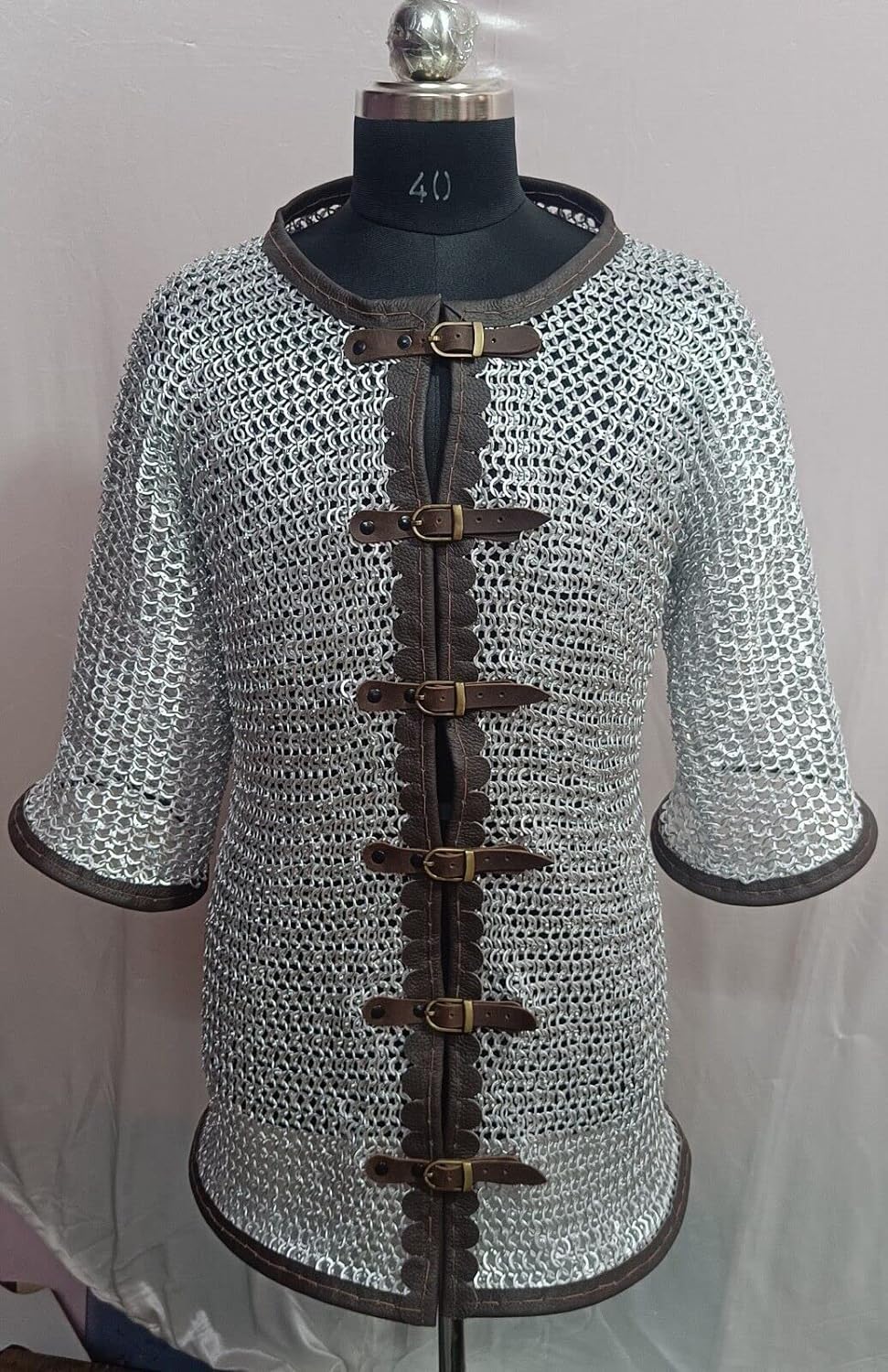 Chainmail Shirt | Aluminium 10 mm 16 Gauge Flat Solid Ring Dome Riveted | waser by Dream Land & GREENFILD