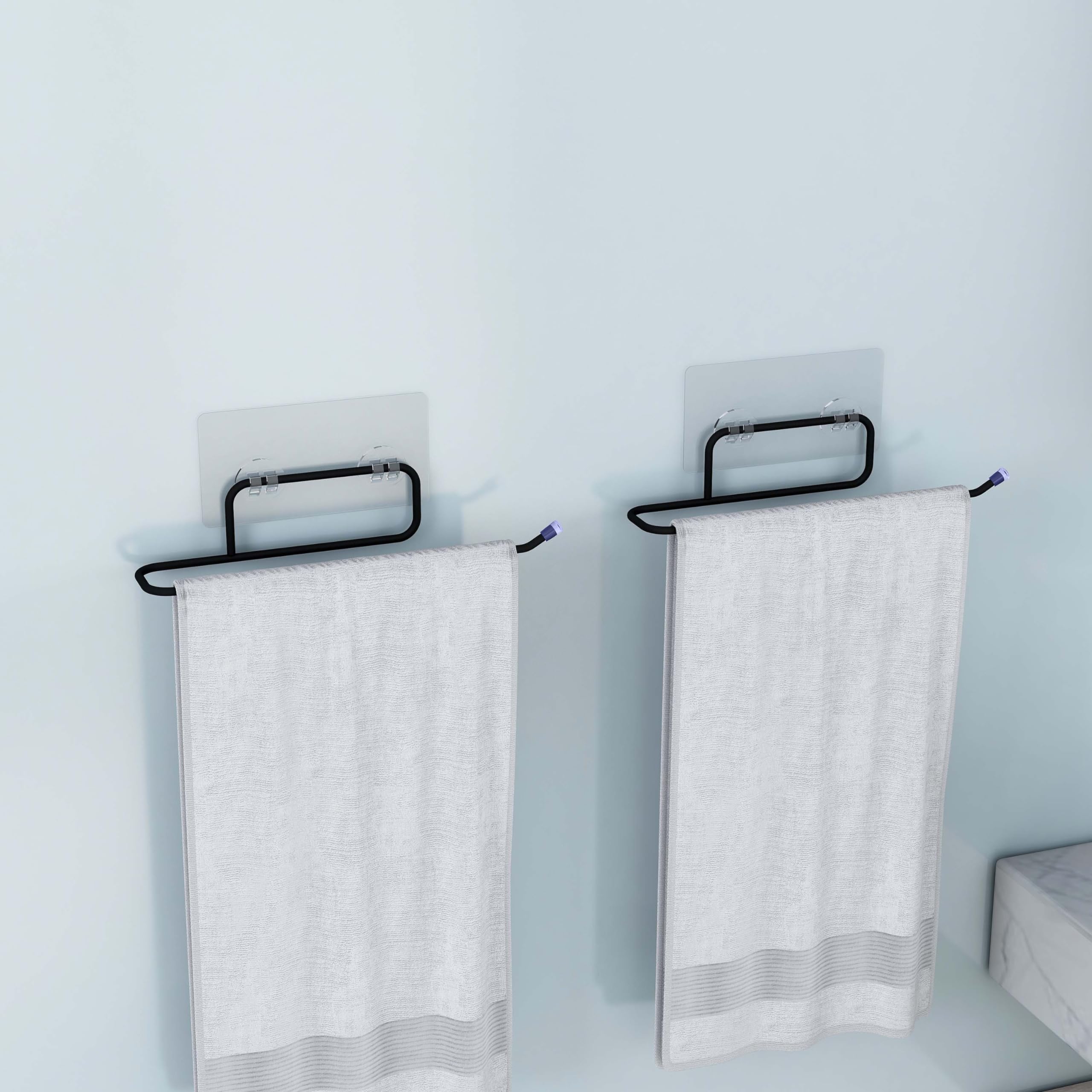 Planet Self Adhesive Napkin Holder for wash Basin Hand Towel Holder/Towel Hanger for Bathroom Accessories (Pack of 2, Black) (B0D1YGL2BG) Amazon Price History, Amazon Price Tracker