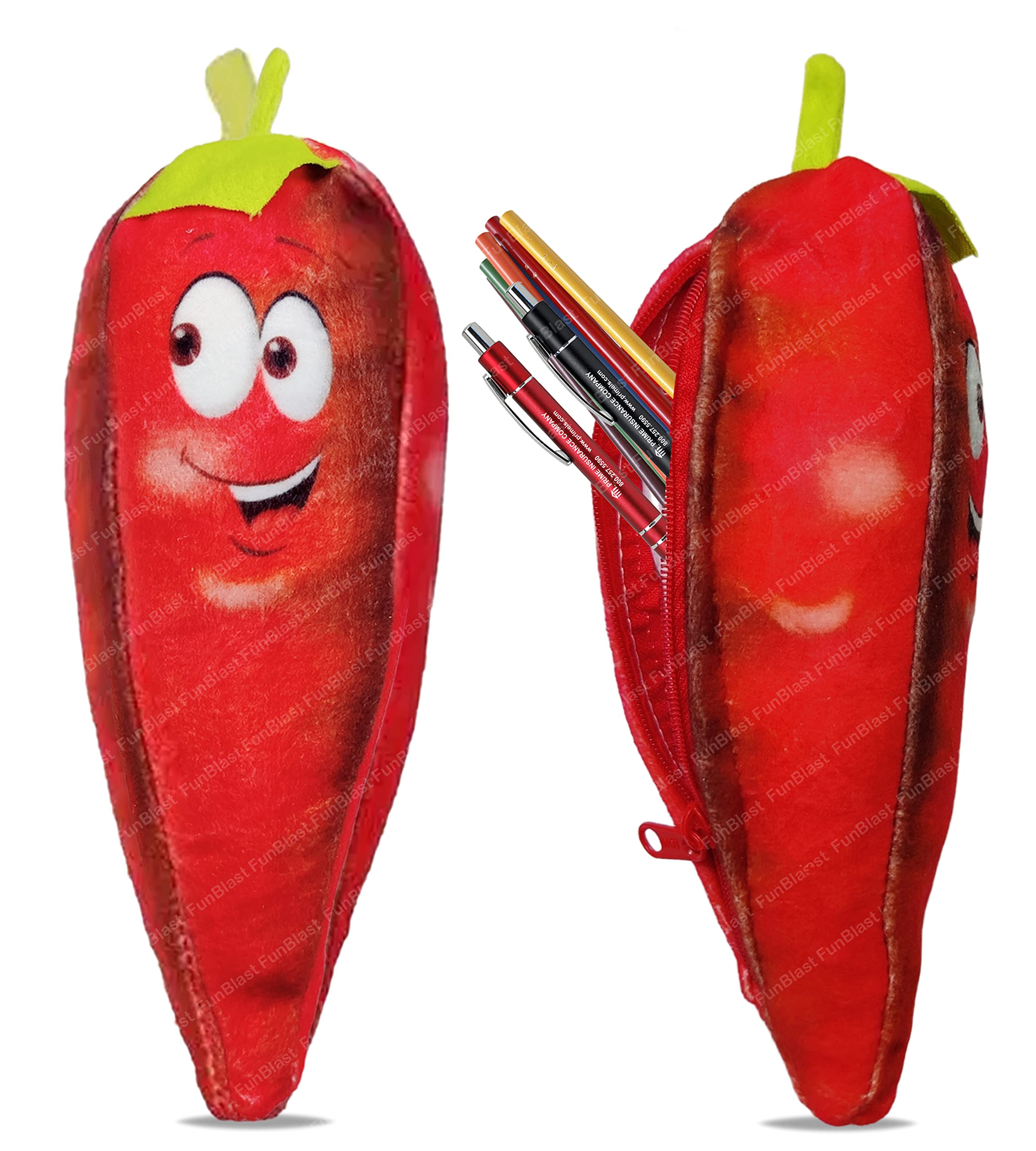 FunBlast Vegetable Shape Pencil Case Soft Toy for Kids – 2 in 1 Pencil Pouch and Soft Toys for Children, Kawaii Pencil Case for Kids, Birthday Return Gift for Kids (Multicolor) (Red Chilly) (B0BSVBJ2HC) Amazon Price History, Amazon Price Tracker