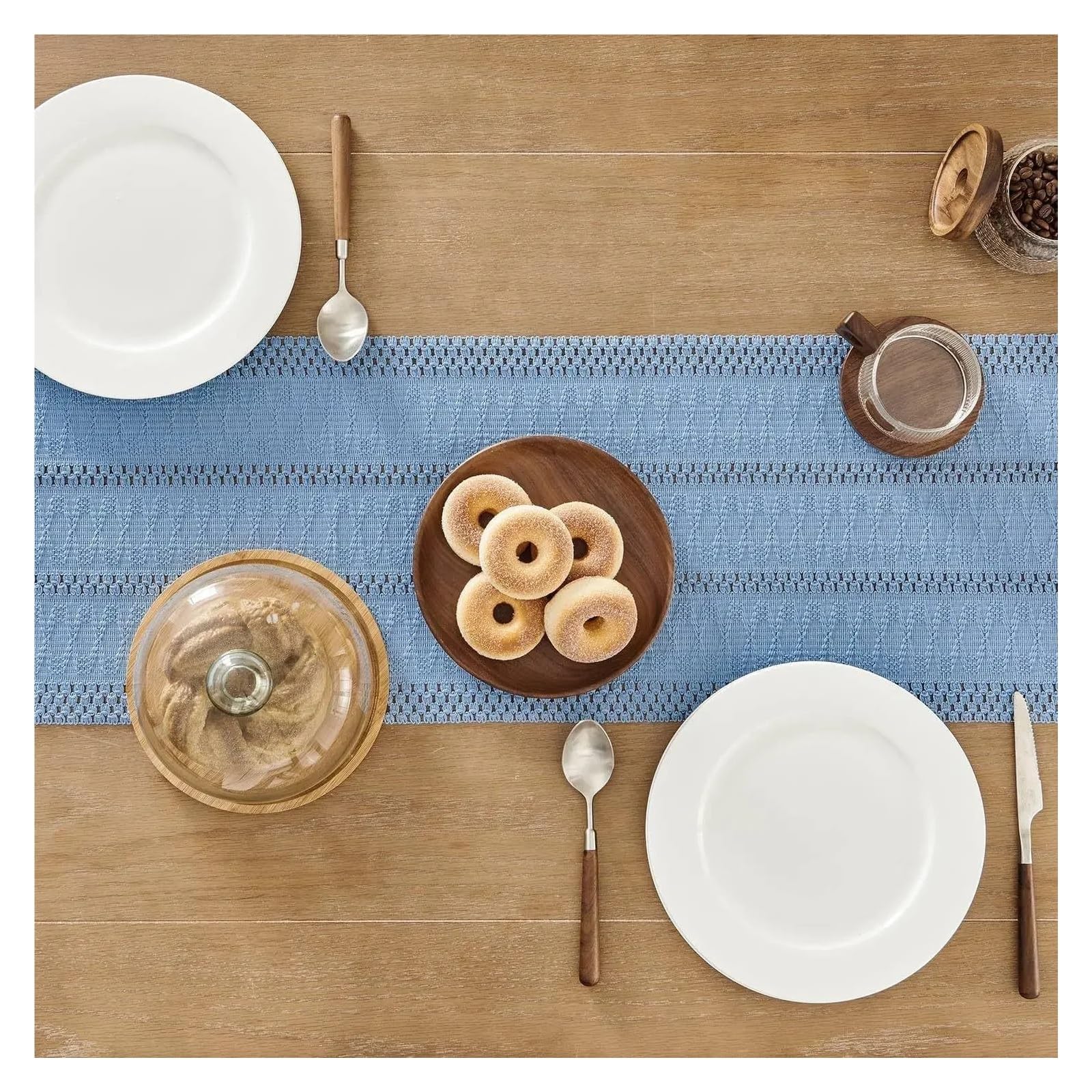 Runner da tavola con frange Runner da tavolo beige con nappe, runner intrecciato, rustico fattoria for cucina, pranzo, arredamento for la casa(Pink,30x275cm)
