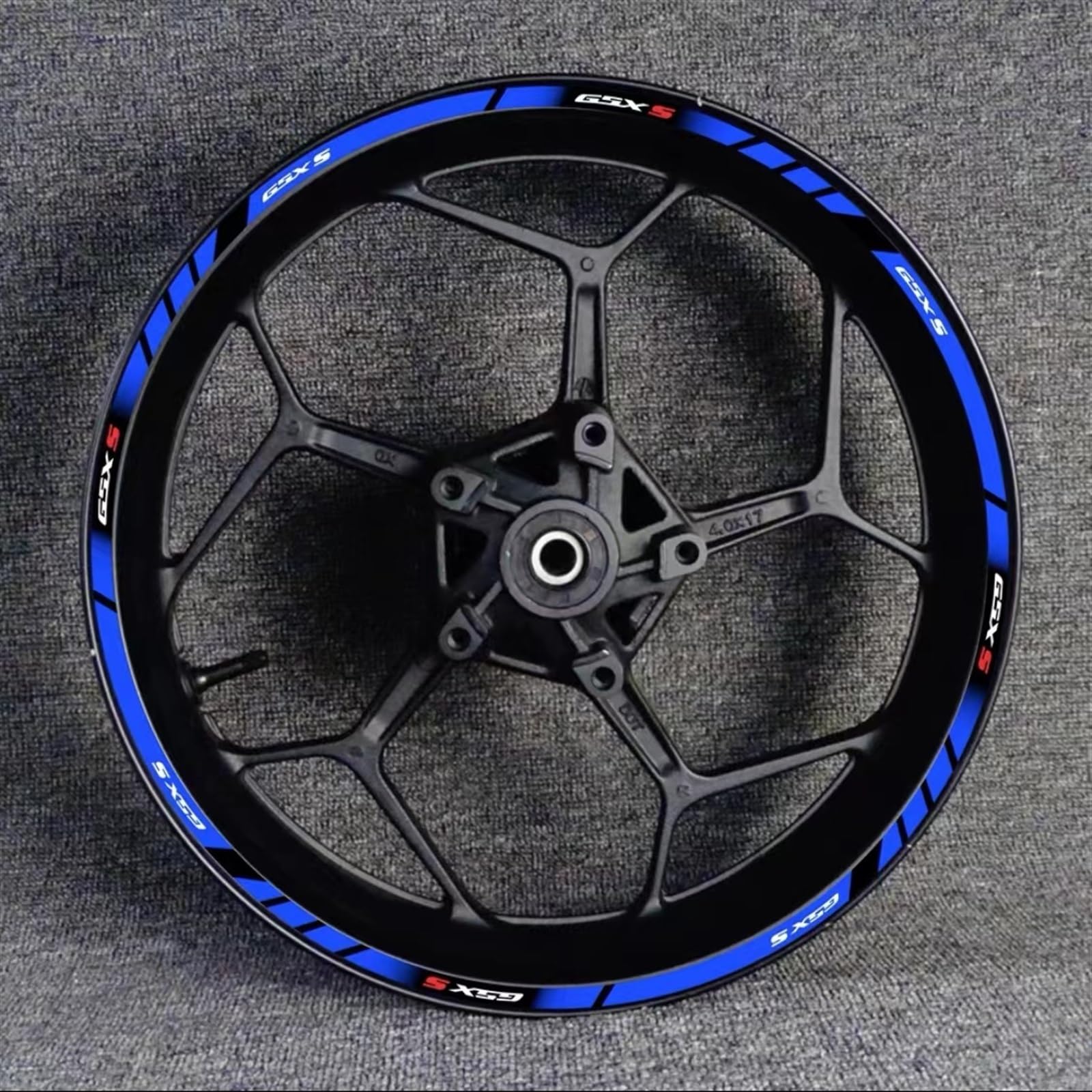 Motorcycle Wheel Rim Hub Decal Decoration Set for Suzuki GSX-S750 GSX750S GSXS750 Gsxs 750 S750(Color2)