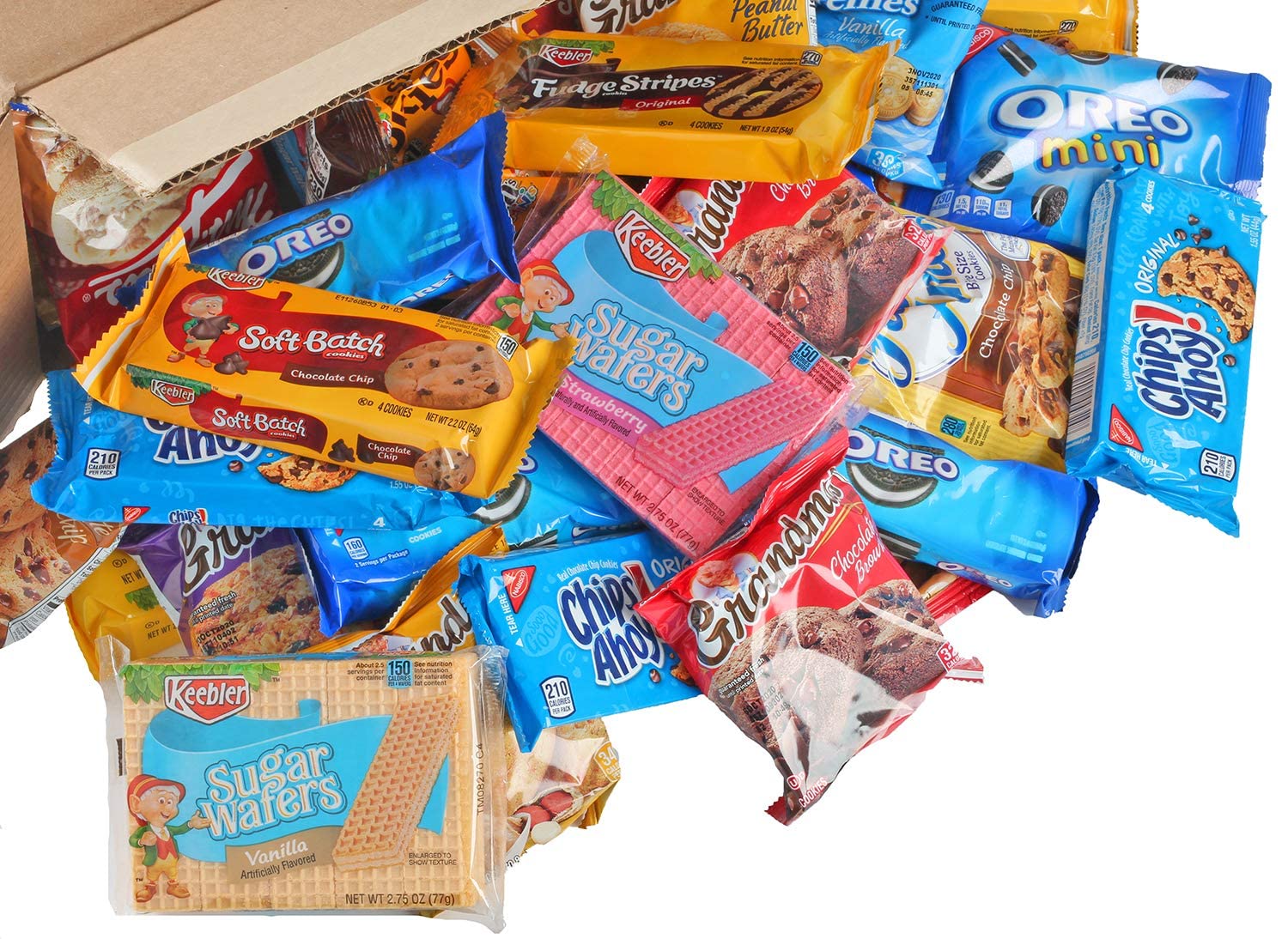 Assorted Cookies 40 Packs Variety Pack Individually Wrapped