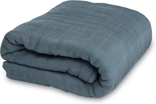 Natemia Manta de muselina XL para bebé, ultra suave, transpirable, para niñas, niños, padres, artículos esenciales para recién nacidos, funda