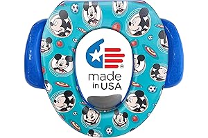 Disney Mickey Mouse Potty Seat: 'Happy Days' Black Saddle