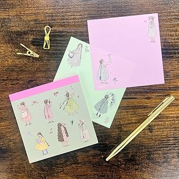 ♡メモ まとめ売り♡ Amazon.co.jp: 学研ステイフル くらはしれい スクエアメモ 乙女