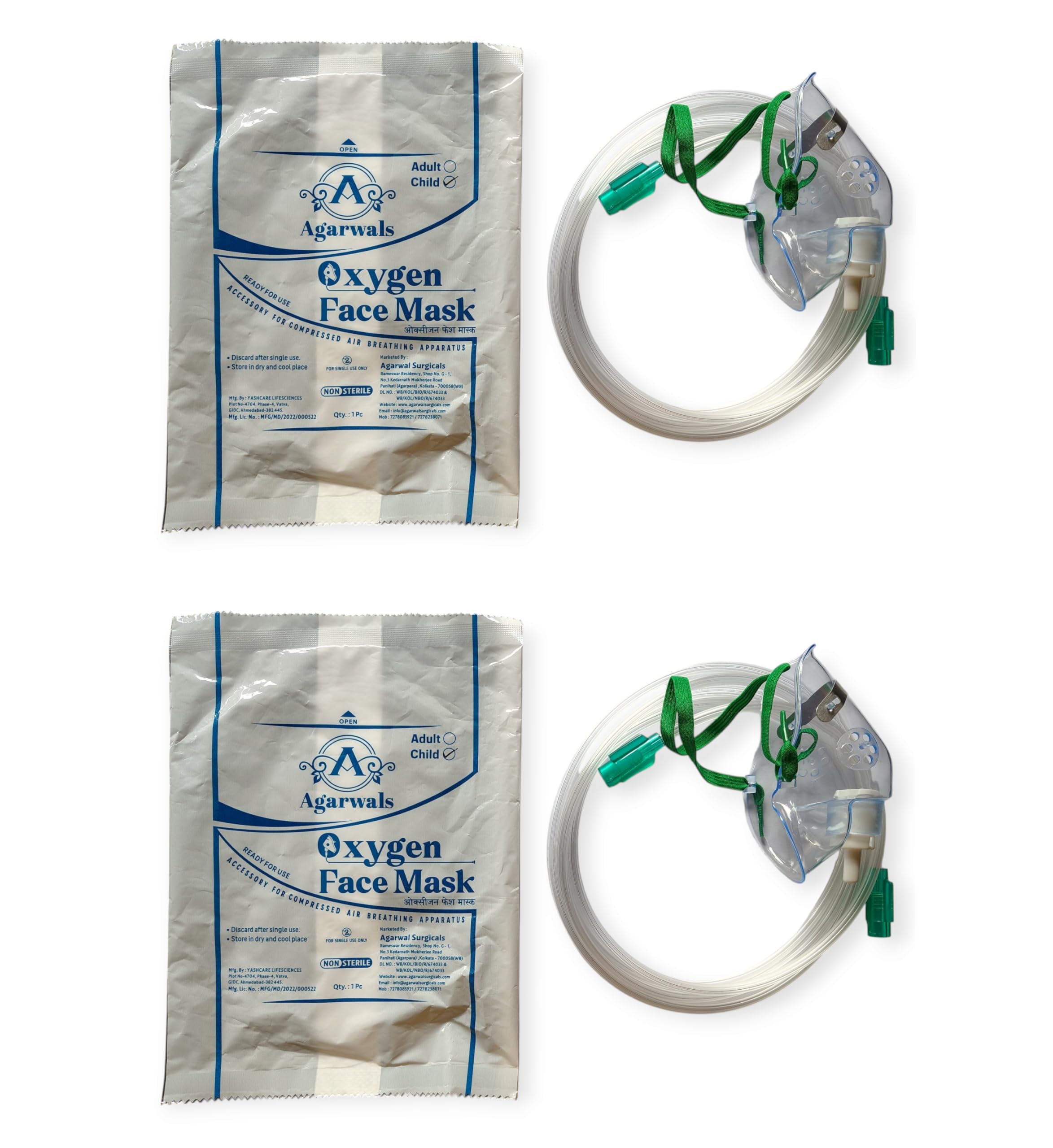 Agarwals Oxygen Face Mask Child/Paediatric (Pack of 2)-image-15