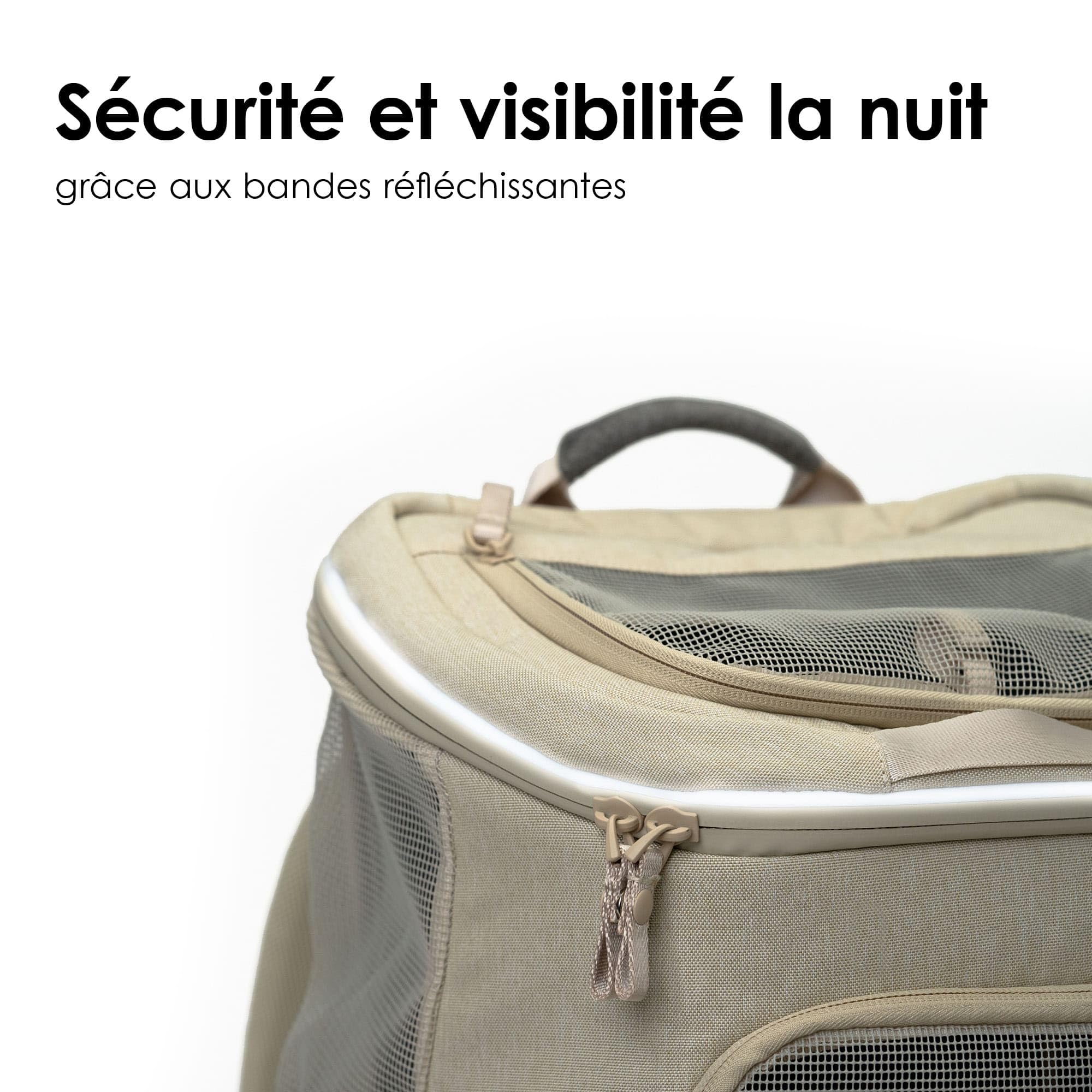 LucyBalu® Hop-on Sac à Dos de Transport pour Chat I Anthracite