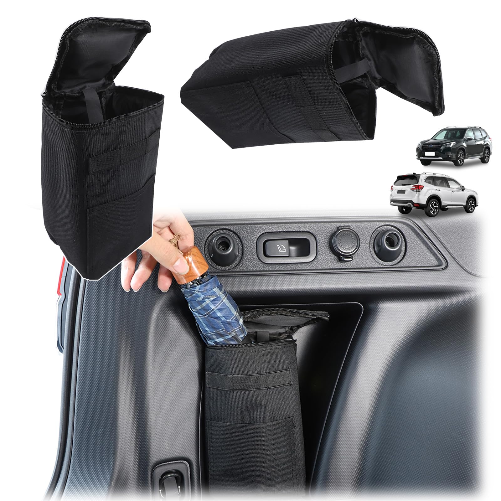 Aotumcer for Subaru Forester Accessories Under Seat Storage,Rear Underseat Organizer Box,Fit 2019-2024 Compatible with Subaru Forester of Under-Seat Consoles,1680D Oxford Fabric Storage Bag (2)