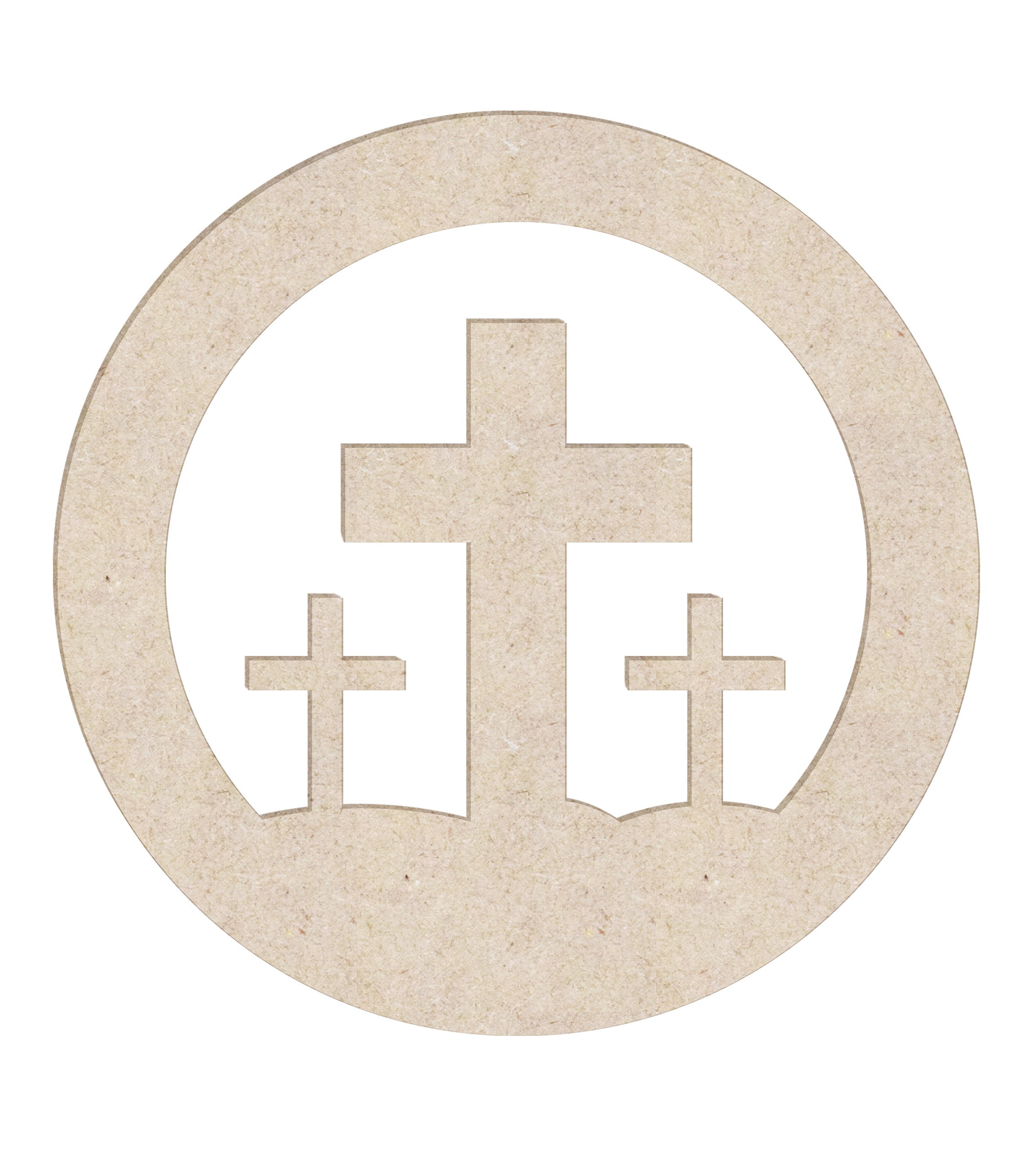 12" Easter Crosses Unfinished Wood Cutout Shape