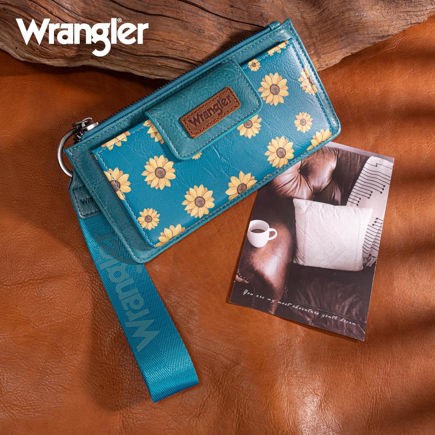X Wrangler Women's Wallets, Card Cases & Money Organizers Bifold Flower Wallet Large Capacity Clutch Wallets with Coin Purse - Image 6