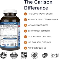Vista 2 de Aceite de pescado ultra refinado Carlson Labs, limón, 0,035 oz, CSN16325, 1, 1