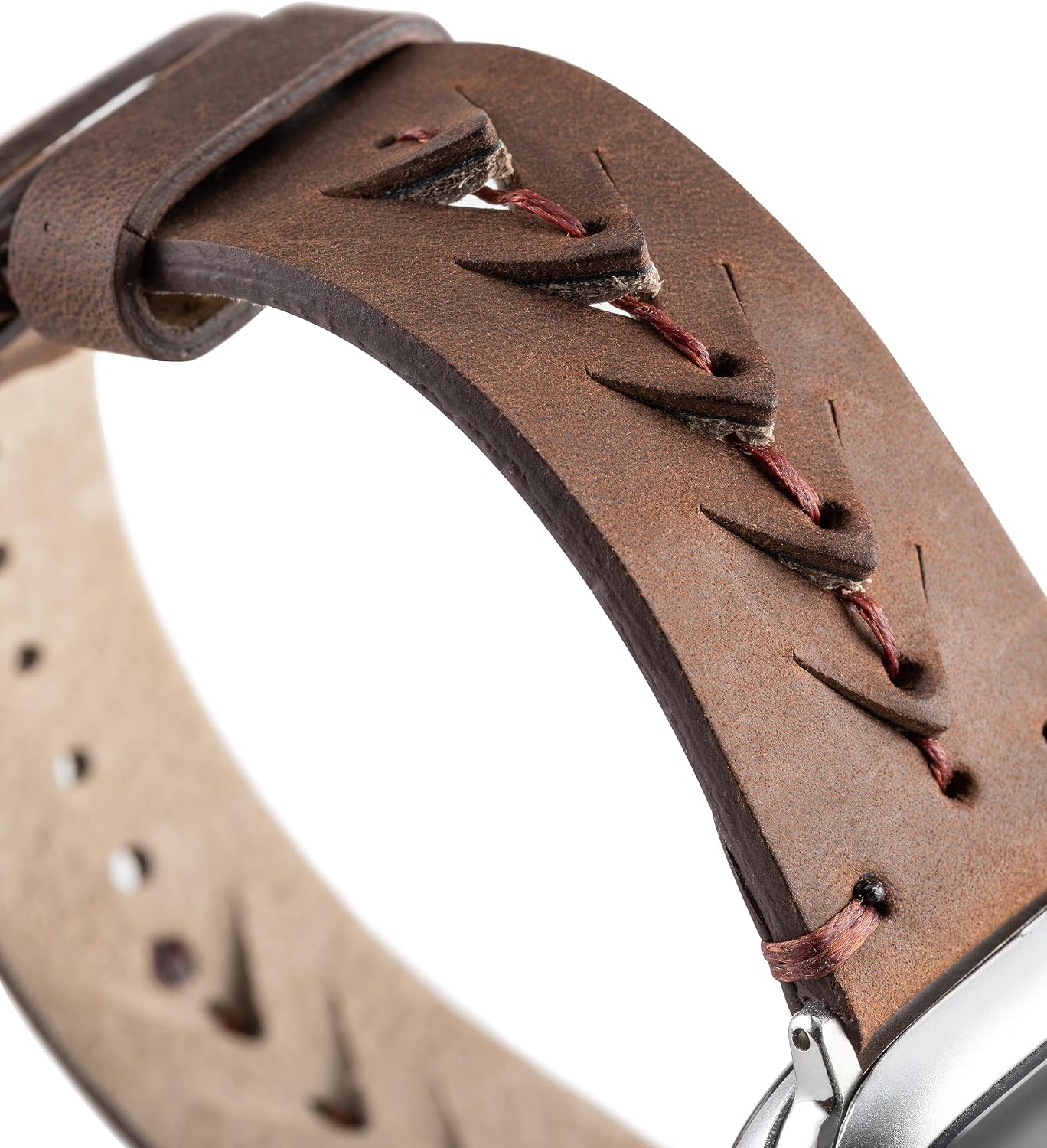 Leather Bands Compatible with Apple Watch | NW-B Full Grain Leather Watch Bands for Apple Watch | Leather Wristband Replacement Band for Apple iwatch Series 8/7/6/5/4/3/2/1