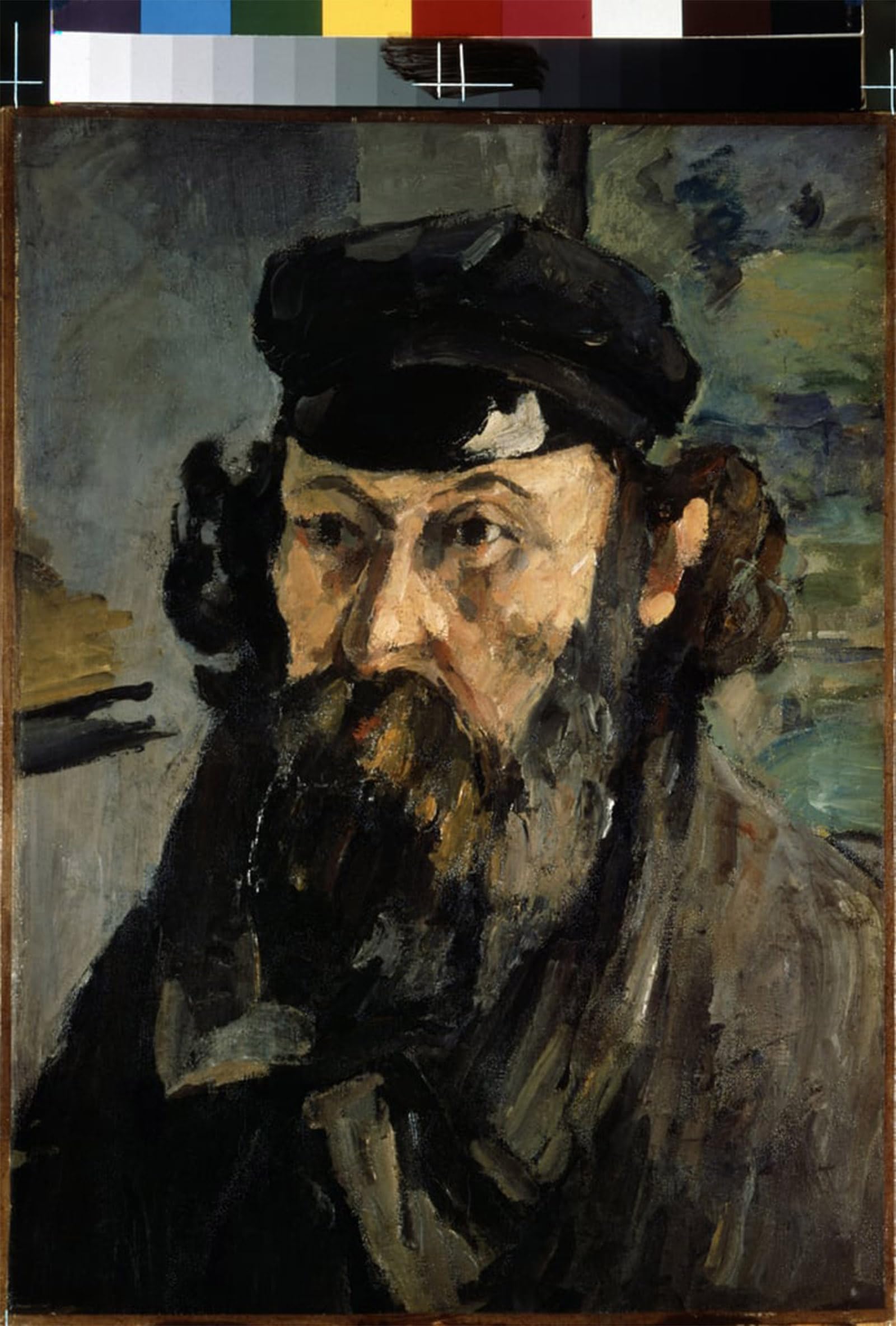 ARTXLXXBN Famous Art Print Poster Vintage Wall Art Self-portrait with the Hat by Paul Cézanne Canvas Art Poster for Home Decor 60x90cm