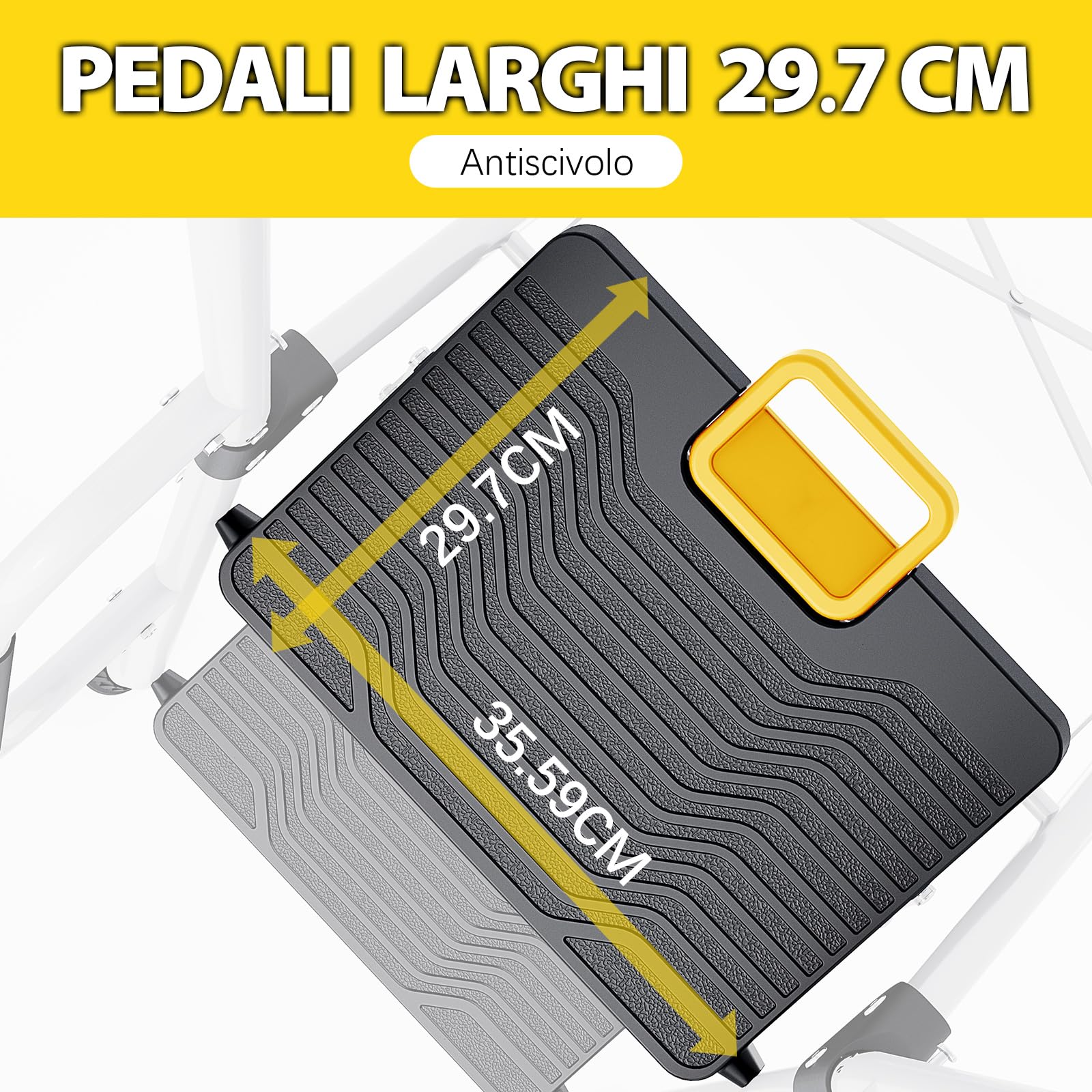 KINGRACK Scaletta 5 Gradini, Scala Pieghevole Portata 150 kg, con Blocco di Sicurezza, Vaschetta Portaoggetti, Ampio Pedale Antiscivolo, Corrimano, Scala Domestica per Casa Giardino Pittura, Bianco
