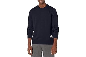 Authentic Originals Men's Premium Pigment Dyed Sueded Fleece Crewneck Sweatshirt