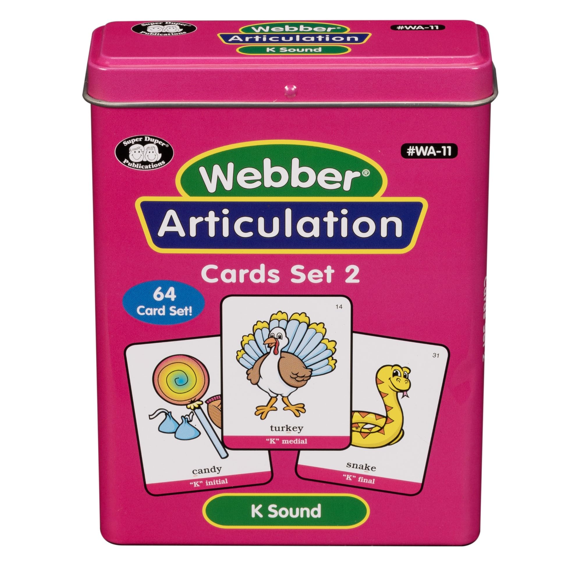 Super Duper Publications | Articulation K Sound Fun Deck | Vocabulary and Language Development Flash Cards | Educational Learning Materials for Children