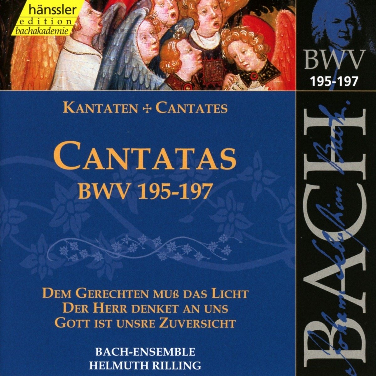 Bach: Cantatas, BWV 195-197 (Edition Bachakademie Vol 59) /Rilling