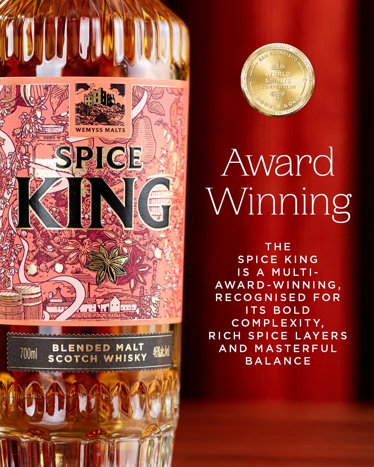 Amazon.co.jp: ウィームスモルト スパイス キング ブレンデッドモルト