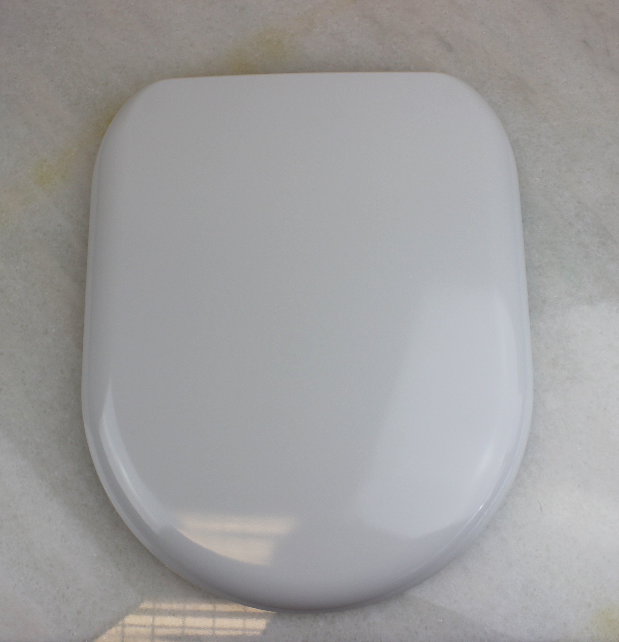Ltbc White D-Shaped Soft Close Toilet Seat With Stainless Steel Quick Release Hinges