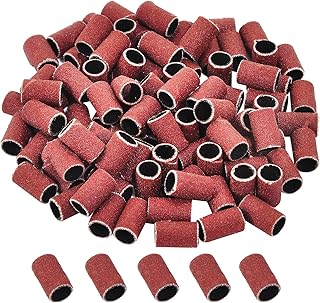 AOVNA 100-Piece 180# Sanding Bands Pack - Nail Sanding Bands for Electric Nail Drill - Manicure & Pedicure