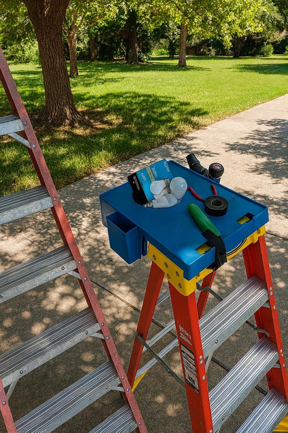 ProWise Innovative P3Hpro Multi-Purpose Project Platform, Blue, fits 4ft -12ft Step Ladders, Gallon and Quart Can Holder, Tool Tray and Work Station.