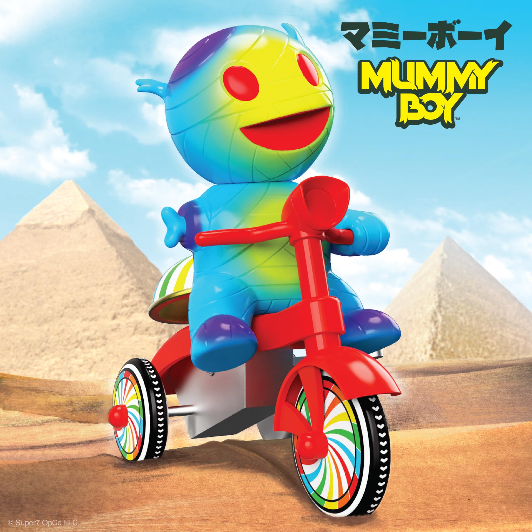 Amazon.com: Super7 Super Cycles Mummy Boy with Wind-Up Red Trike