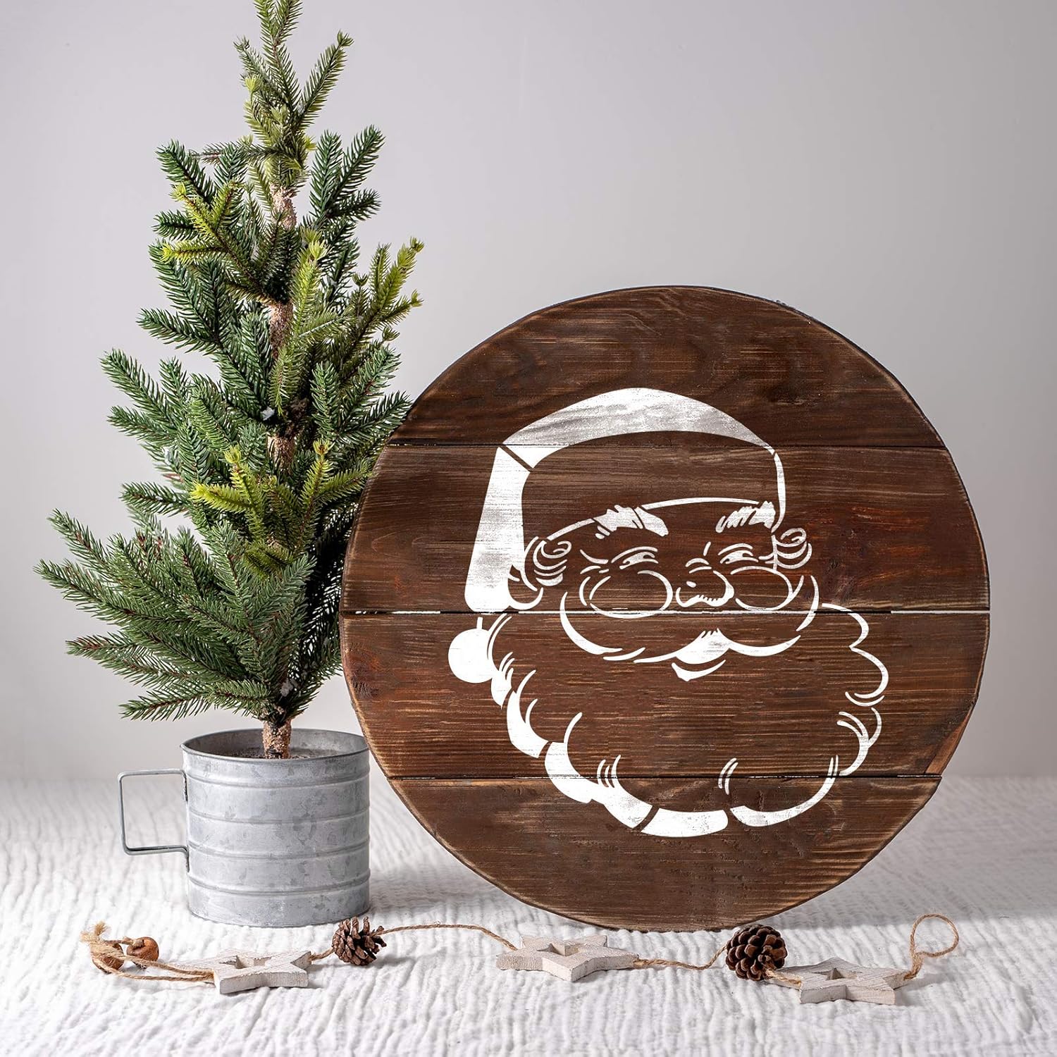 Santa Claus Stencil - Xmas & Chrismas Stencil, Santa Claus