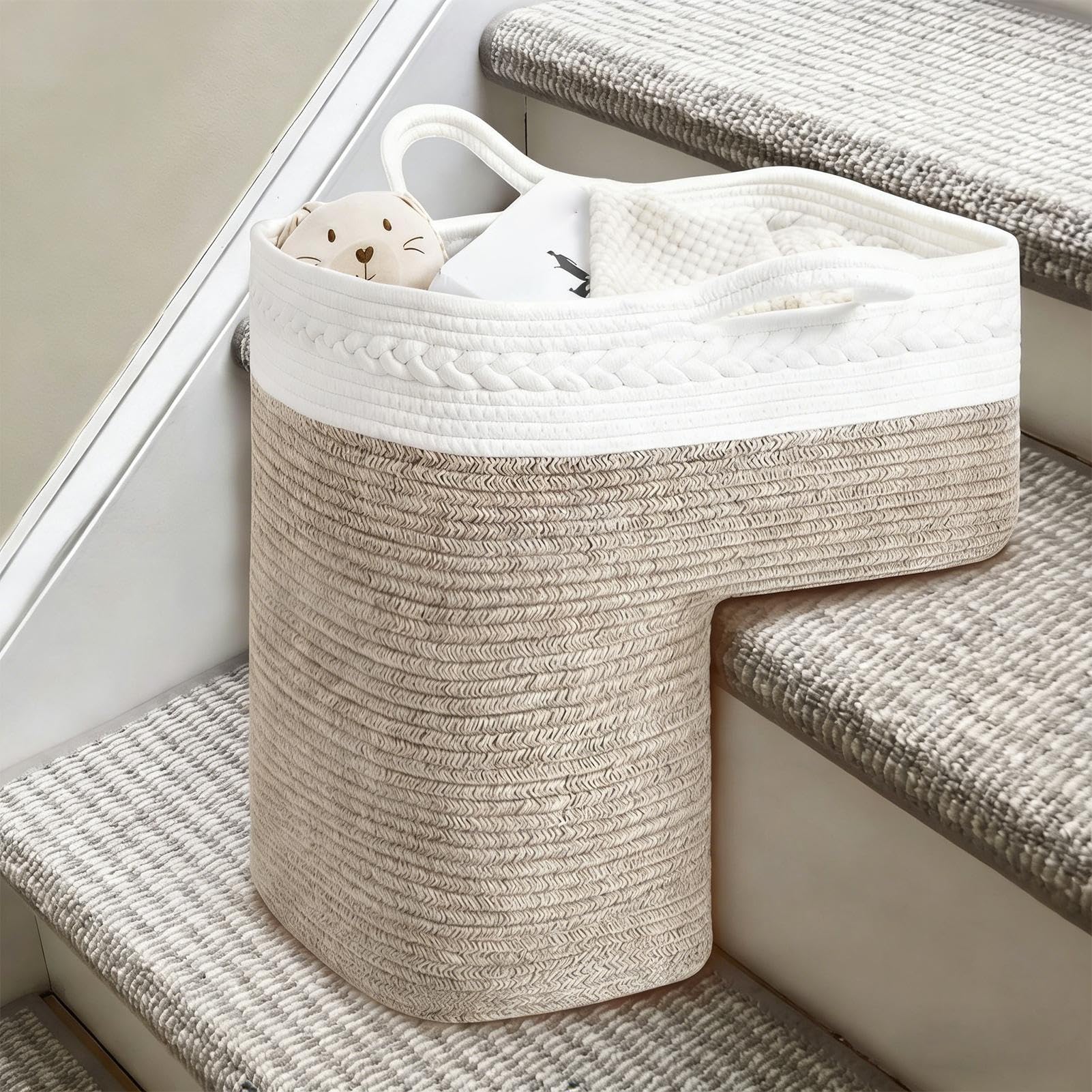 Cesto De Almacenamiento Para Escaleras Organizador Para El Escalonado De | Organizador Para Peldaños Para Juguetes Libros Dormitorio Rincón Apartamento Espacio Vital del Hogar