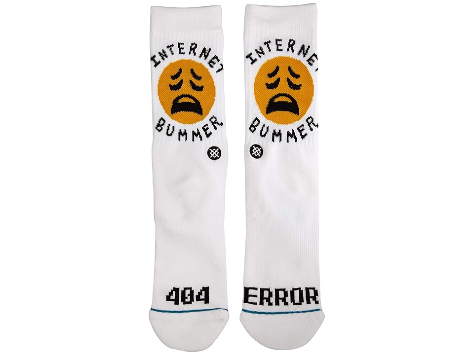 

Stance Bummer (White) Men's Crew Cut Socks Shoes