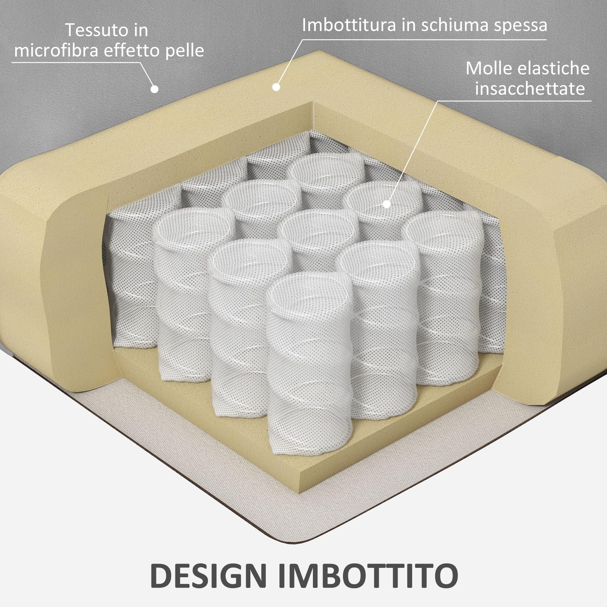 HOMCOM Poltrona Alzapersona Elettrica Reclinabile con 8 Punti Massaggianti e Telecomando, Poltrona Moderna in Microfibra, 94x96x106 cm, Grigio
