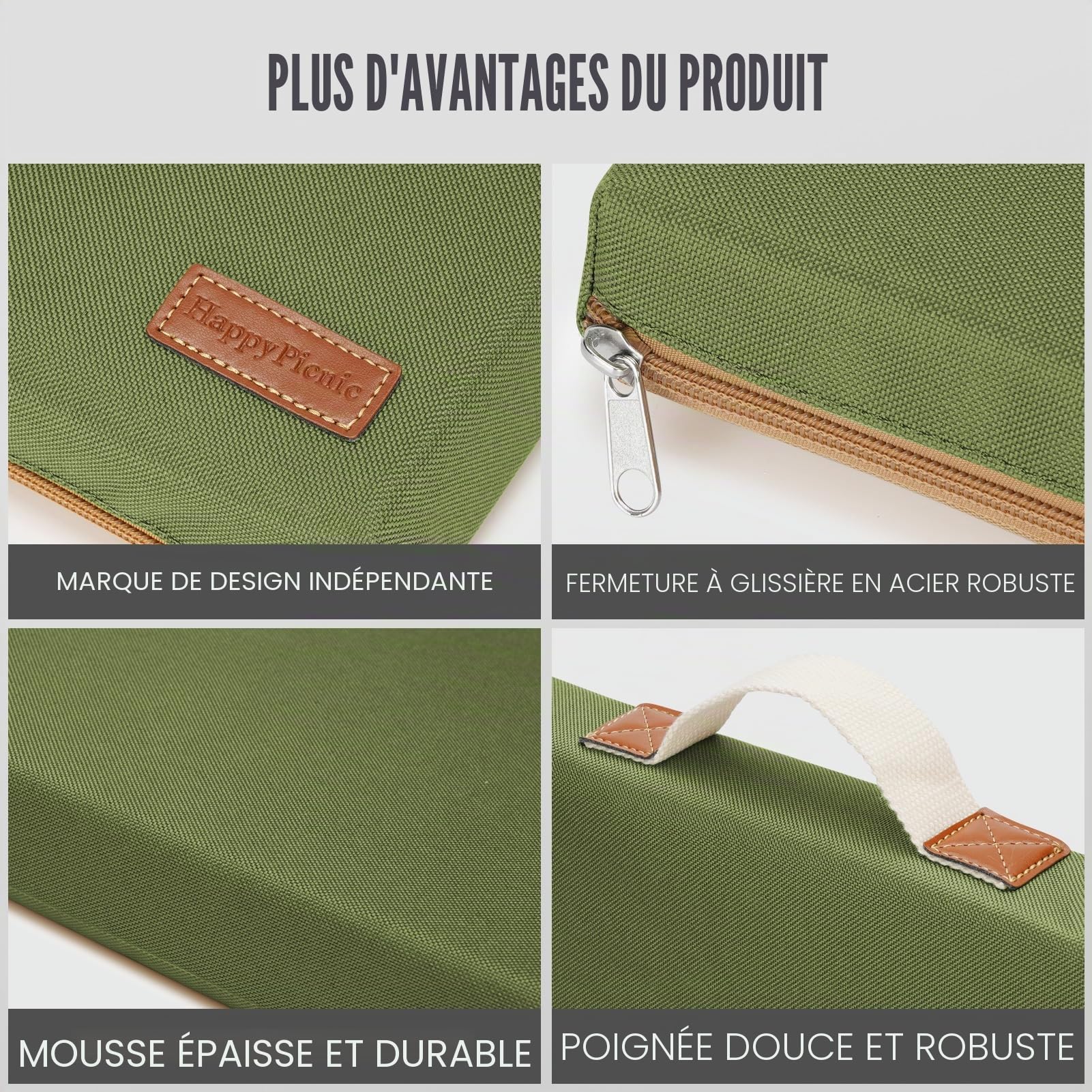 HappyPicnic Grande genou Mat-gardening Repose-genoux Pad