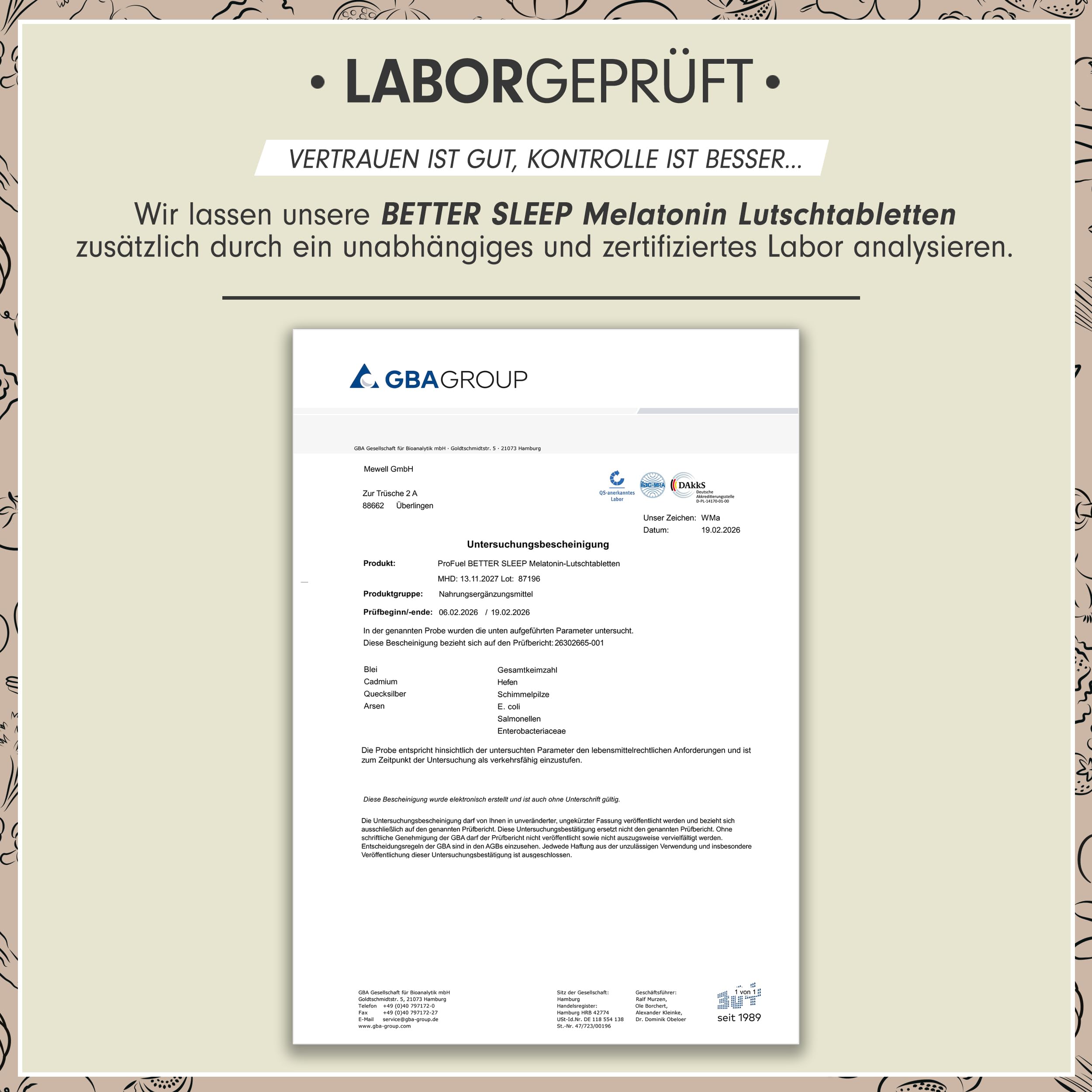 Melatonin Lutschtabletten 120x - leckerer Kirsch-Geschmack - optimal hochdosiert - mit bioaktivem Melatonin, L-Theanin, Glycin und Vitamin B6 - zuckerfrei gesüßt, 100% vegan - Vorrat für 8 Monate
